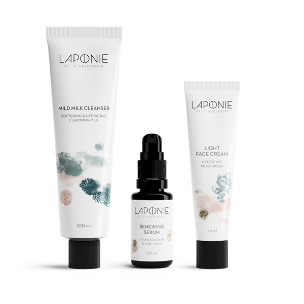 Basic routine for Combination Skin with Renewing Serum - Laponie of Scandinavia