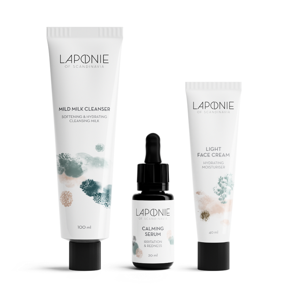 Basic Routine for Combination Skin with Calming Serum - Laponie of Scandinavia