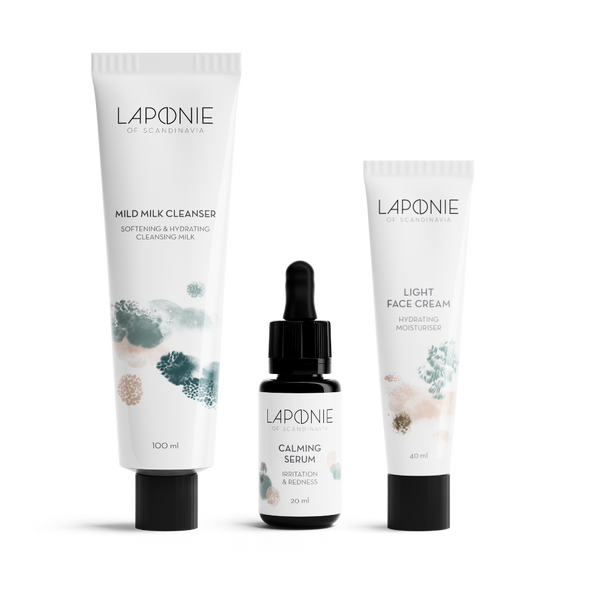 Basic Routine for Combination Skin with Calming Serum - Laponie of Scandinavia