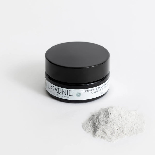 Laponie Cleansing and Balancing Powder with sample of powder