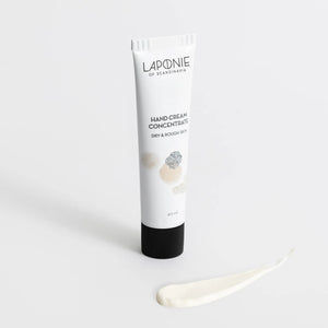 Laponie Hand Cream Concentrate with cream swatch