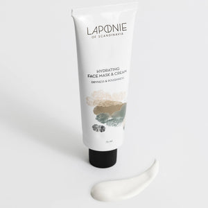 Laponie Hydrating Face Mask Cream with cream swatch