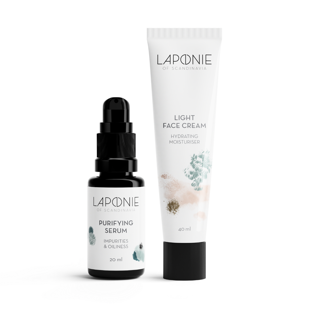 Pure + Cream Set for Oily/Combination Skin - Laponie of Scandinavia